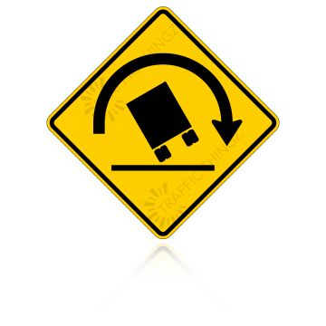 MUTCD W1-13R Truck Rollover